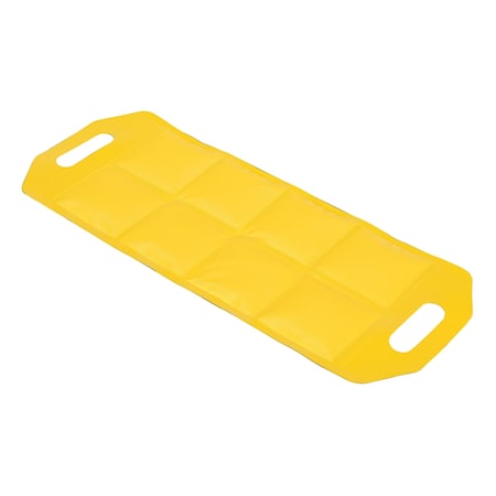 Vestil DOCK DRAFT MAT 24", BLACK&YELLOW VINYL DRAFT-MT-24